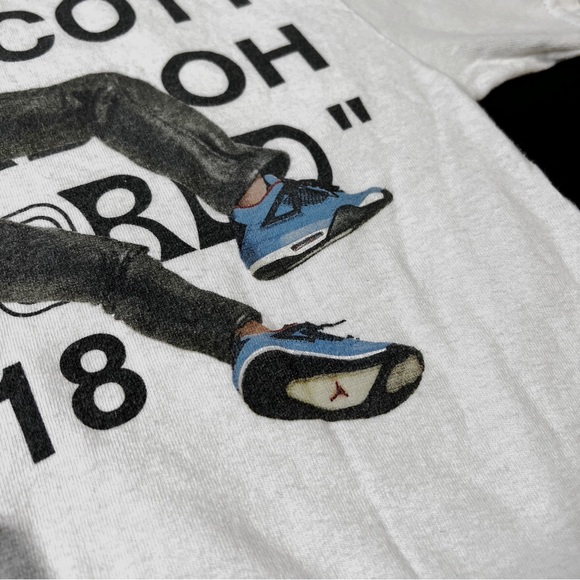 TRAVIS SCOTT x VIRGIN ABLOH Off White Astroworld Colab Double Sided Graphic Tee - Picture 4 of 9